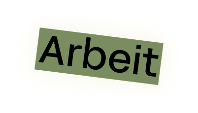 Wort Arbeit