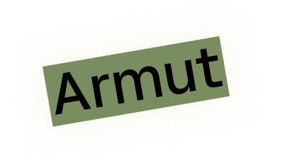 Wort Armut