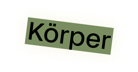 Wort Körper