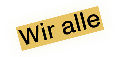 Wort Wir alle