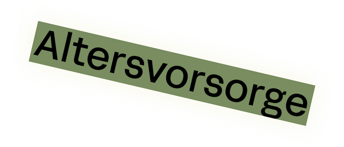 Wort Altersvorsorge