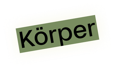 Wort Körper